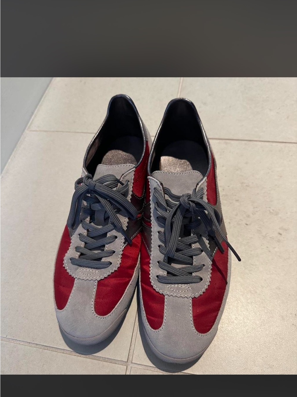 Jeffrey Campbell Gray and Red Women's Sneakers